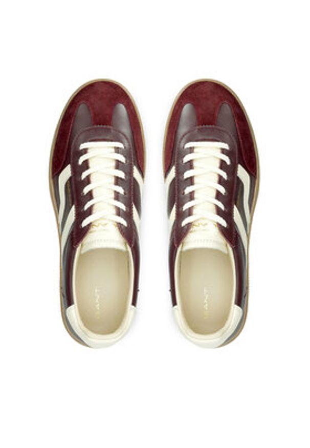 GANT - Gant Sneakersy 31531040 Bordowy. Kolor: czerwony. Materiał: skóra