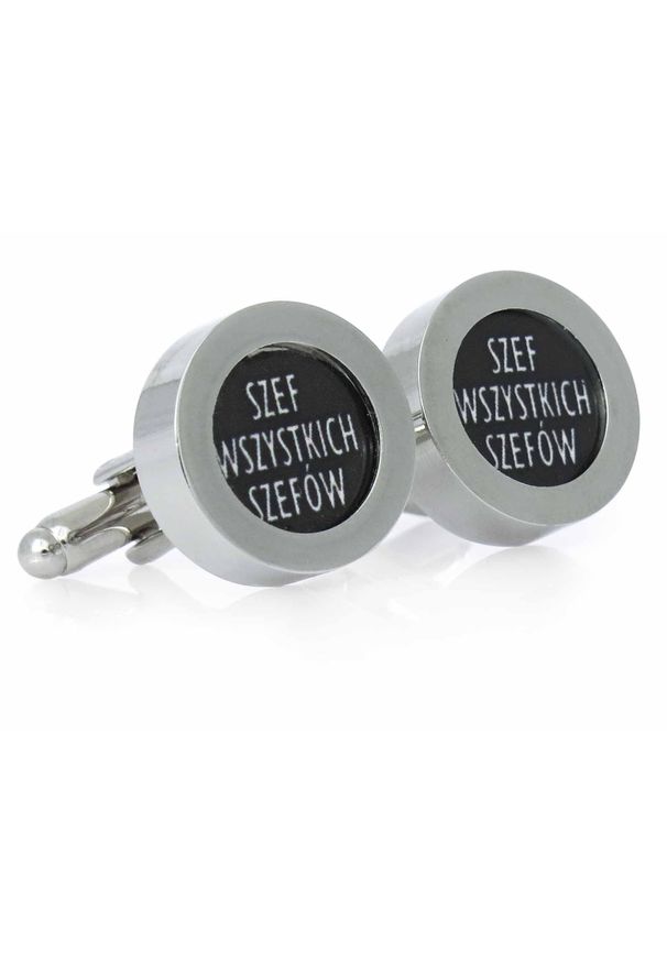 Modini - Spinki do mankietów - SZEF WSZYSTKICH SZEFÓW U245. Wzór: napisy