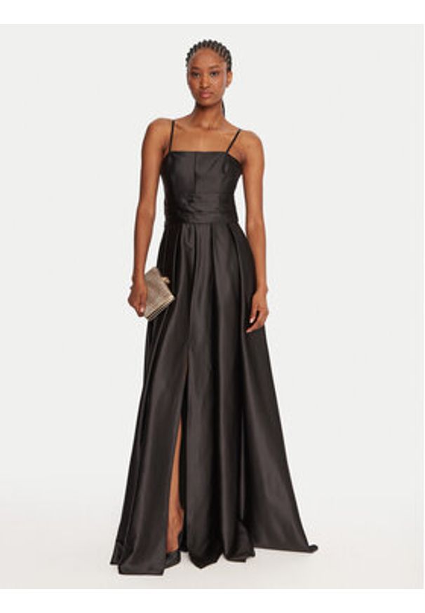 Rinascimento Sukienka wieczorowa CFC0020046002 Czarny Slim Fit. Kolor: czarny. Materiał: syntetyk. Styl: wizytowy