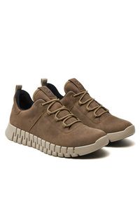 ecco - ECCO Sneakersy Gruuv M 52522402114 Brązowy. Kolor: brązowy. Materiał: nubuk, skóra #5