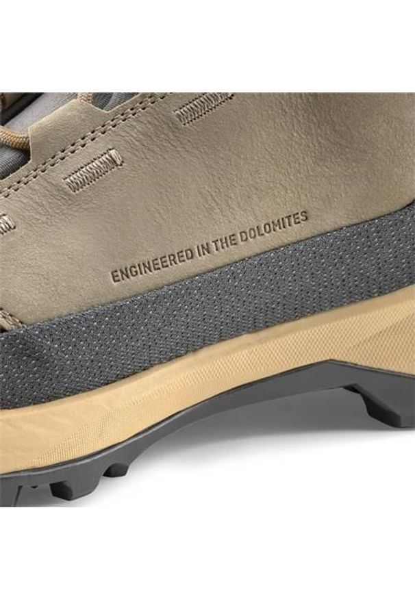 Buty trekkingowe męskie Salewa Puez Leather Mid Powertex. Wysokość cholewki: za kostkę. Zapięcie: sznurówki. Kolor: zielony. Materiał: skóra. Szerokość cholewki: normalna