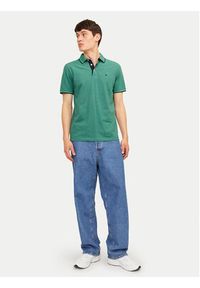 Jack & Jones - Jack&Jones Polo Paulos 12136668 Zielony Slim Fit. Typ kołnierza: polo. Kolor: zielony. Materiał: bawełna #4