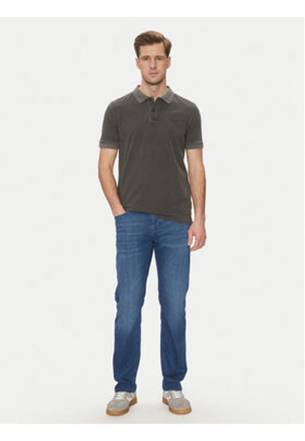 JOOP! Jeans Polo 15 JJJ-02Ambrosian 30045619 Czarny Modern Fit. Typ kołnierza: polo. Kolor: czarny. Materiał: bawełna