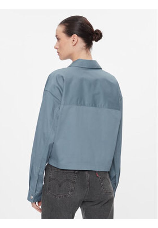 Calvin Klein Jeans Koszula J20J223241 Niebieski Oversize. Kolor: niebieski. Materiał: bawełna