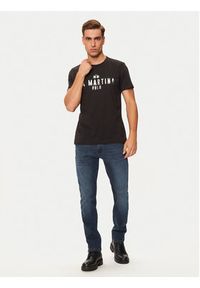 La Martina T-Shirt ZMR322 JS206 Czarny Regular Fit. Kolor: czarny. Materiał: bawełna #5