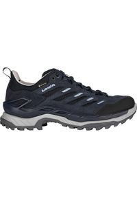 Buty trekkingowe damskie Lowa Innovo Low Gtx. Kolor: niebieski. Materiał: zamsz, tkanina. Szerokość cholewki: normalna
