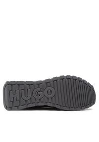 Hugo Sneakersy Cubite Runn 50480462 10228535 01 Czarny. Kolor: czarny. Materiał: skóra