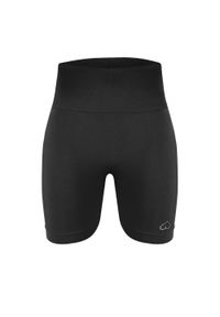 BESHAPED - Szorty fitness damskie Beshaped Power Up! Modelujące. Kolor: czarny. Materiał: nylon. Sport: fitness
