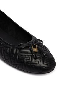 TOMMY HILFIGER - Tommy Hilfiger Baleriny Th Quilted Ballerina FW0FW09264 Czarny. Kolor: czarny. Materiał: skóra #3