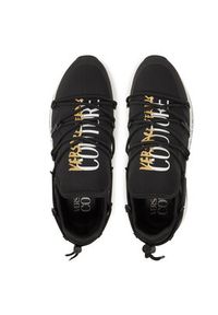 Versace Jeans Couture Sneakersy 78YA3SA6 Czarny. Kolor: czarny. Materiał: materiał #6