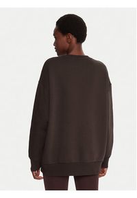 Under Armour Bluza Essential 1379475 Brązowy Loose Fit. Kolor: brązowy. Materiał: bawełna #5