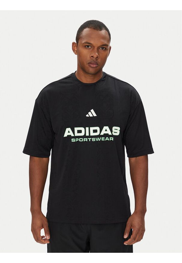 Adidas - adidas T-Shirt Common Goal JM1752 Czarny Loose Fit. Kolor: czarny. Materiał: syntetyk