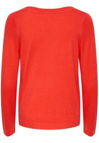 Cream Sweter Crdela Knit 10611709 Czerwony Regular Fit. Kolor: czerwony. Materiał: wiskoza #3