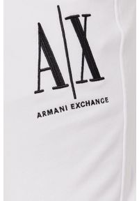 Armani Exchange Spodnie 8NZPPA.ZJ1ZZ męskie kolor biały gładkie. Kolor: biały. Wzór: gładki #5