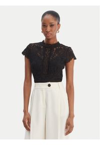 Morgan Bluzka 261-DBODY Czarny Slim Fit. Kolor: czarny. Materiał: syntetyk #1