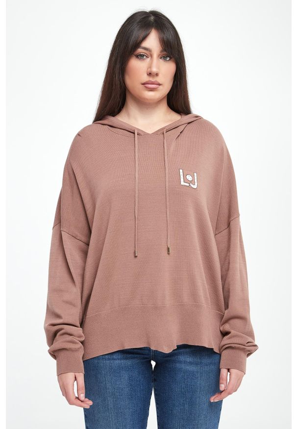 Liu Jo - Sweter damski z kapturem LIU JO. Typ kołnierza: kaptur
