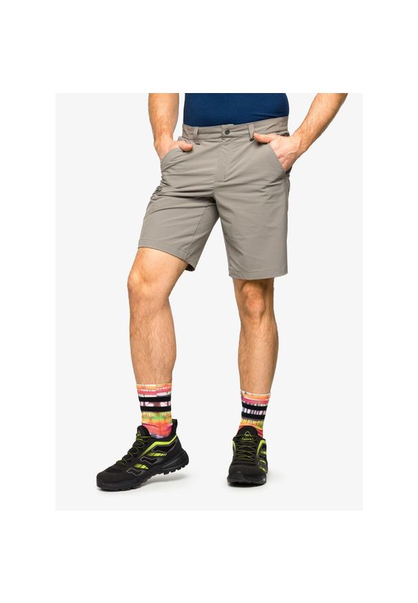 Spodenki turystyczne męskie Vaude Farley Stretch Bermuda II. Kolor: szary. Sport: turystyka piesza