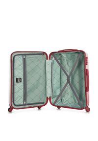 Wittchen - Zestaw walizek z ABS-u z nadrukiem różowy. Kolor: różowy. Materiał: guma. Wzór: nadruk. Styl: wakacyjny #6