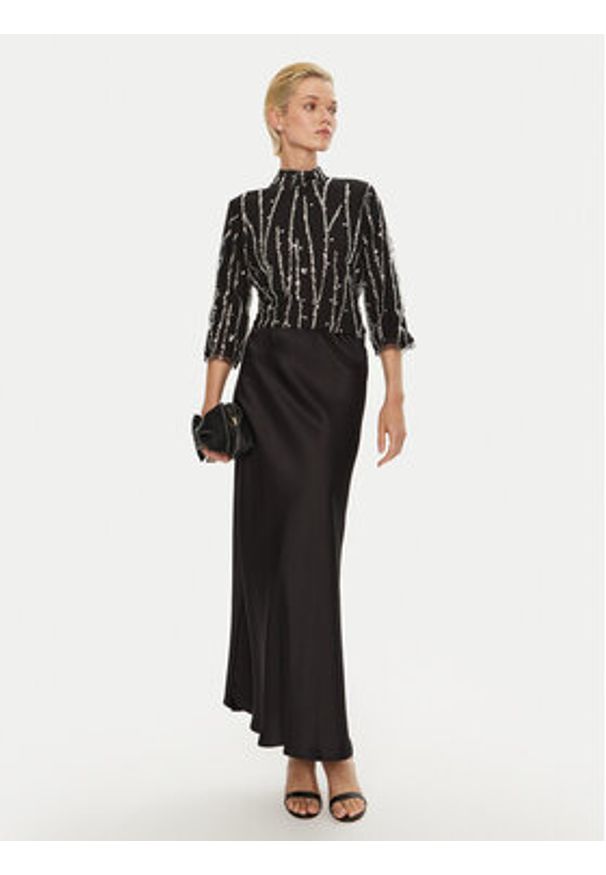 Bruuns Bazaar Bluzka Ignaras BBW4157 Czarny Regular Fit. Kolor: czarny. Materiał: syntetyk