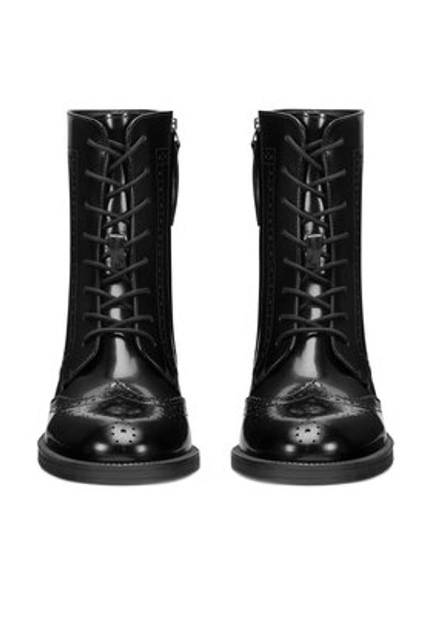 Gino Rossi - GINO ROSSI Trzewiki PIA-116099 Czarny. Kolor: czarny. Materiał: skóra, lakier