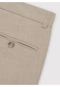 Pako Lorente - PAKO LORENTE – Beżowe spodnie ganiturowe. Kolor: beżowy. Materiał: poliester, elastan, wiskoza. Wzór: gładki. Styl: elegancki, młodzieżowy #7