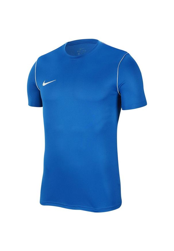 Koszulka piłkarska chłopięca Nike JR Park 20. Kolor: niebieski. Długość rękawa: krótki rękaw. Długość: krótkie. Sport: piłka nożna
