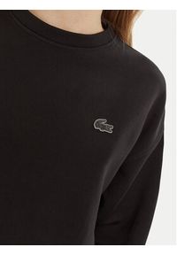 Lacoste Bluza SF5614 Czarny Oversize. Kolor: czarny. Materiał: bawełna