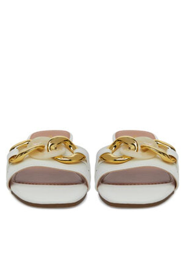 DeeZee Klapki Q28-2 Biały. Kolor: biały. Materiał: syntetyk, materiał