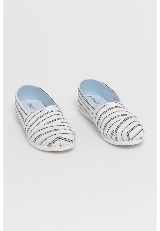 Toms Espadryle kolor biały. Kolor: biały. Materiał: guma