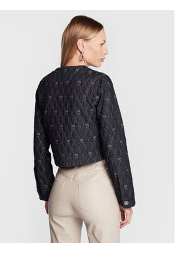 Pinko Kurtka jeansowa Inspirata 1 1J1115 A0A4 Granatowy Boxy Fit. Kolor: niebieski. Materiał: jeans, bawełna
