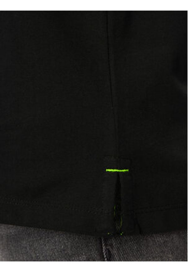 Jack & Jones - Jack&Jones Polo Logo 12246692 Czarny Standard Fit. Typ kołnierza: polo. Kolor: czarny. Materiał: bawełna