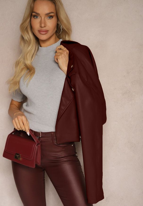 Renee - Szara Bluzka Półgolf z Wiskozą Bawełną i Krótkim Rękawem Tiabelle. Kolor: szary. Materiał: bawełna, wiskoza. Długość rękawa: krótki rękaw. Długość: krótkie