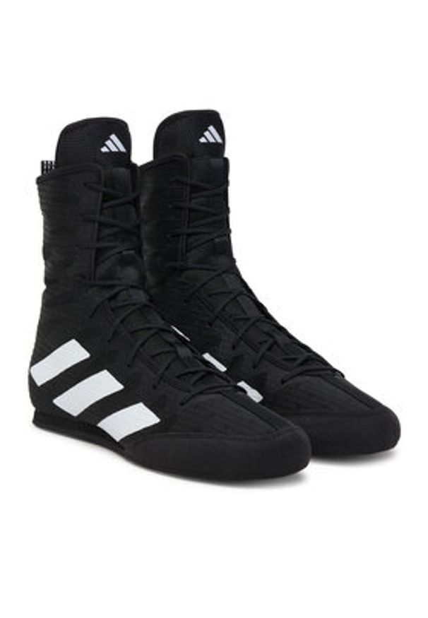 Adidas - adidas Buty bokserskie Box Hog 4 JS4684 Czarny. Kolor: czarny. Materiał: materiał