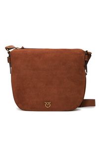 Pinko - PINKO Torebka Hobo Zip Around Classic Al 25-26 PLTT 105113 A2JH Brązowy. Kolor: brązowy. Materiał: skórzane, zamszowe #4