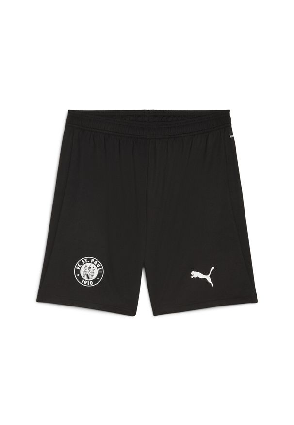 Puma - Męskie szorty FC St. Pauli 25/26 PUMA Black White. Kolor: czarny, biały, wielokolorowy. Materiał: tkanina. Sport: piłka nożna