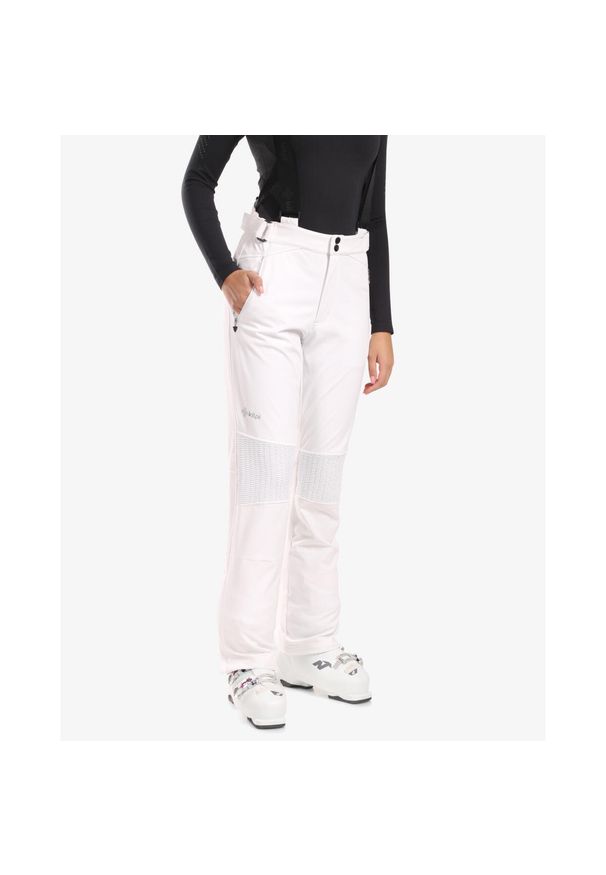 Damskie softshellowe spodnie narciarskie Kilpi DIONE-W. Kolor: biały. Sezon: zima. Sport: narciarstwo