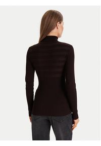 Morgan Golf 132-MENTOS.M Brązowy Slim Fit. Typ kołnierza: golf. Kolor: brązowy. Materiał: wiskoza #2