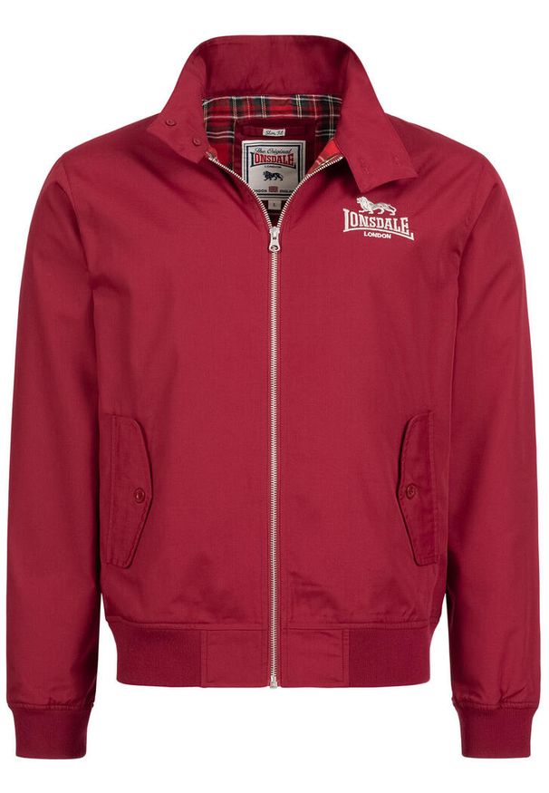 Kurtka puchowa Lonsdale Classic. Kolor: czerwony. Materiał: puch. Sport: turystyka piesza