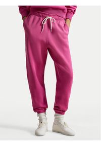 Polo Ralph Lauren Spodnie dresowe 211971700501 Różowy Tapered Fit. Kolor: różowy. Materiał: bawełna #1