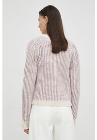 Bruuns Bazaar kardigan z domieszką wełny Nolana Hanara. Okazja: na co dzień. Materiał: wełna. Długość rękawa: długi rękaw. Długość: długie. Wzór: ze splotem. Styl: casual #2