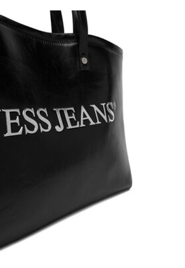 Guess Jeans Torebka CWBEO-GUESS-B-015-09 Czarny. Kolor: czarny. Materiał: skórzane