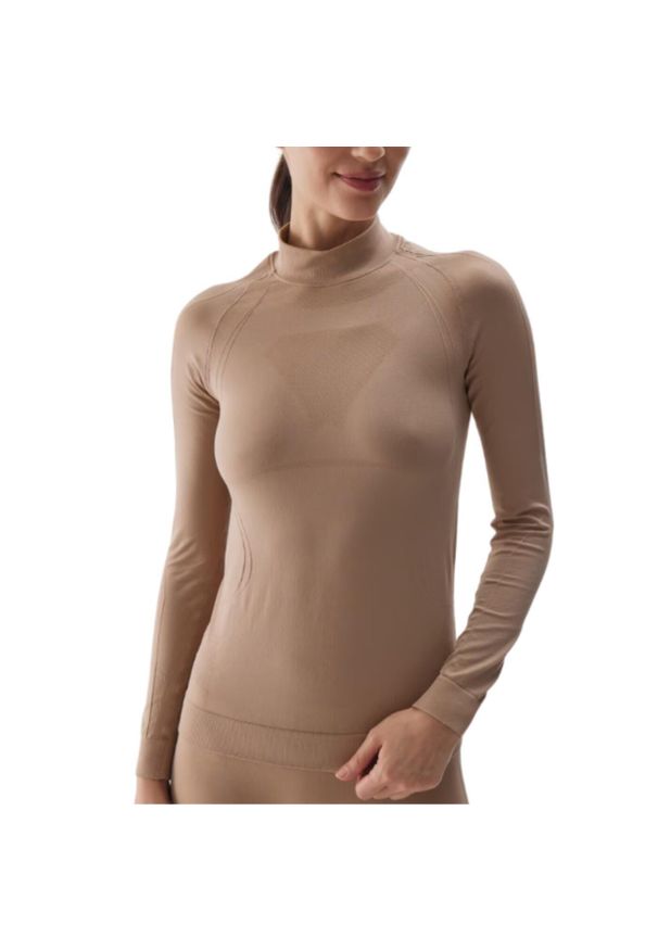 4f - Koszulka termoaktywna damska 4F. Kolor: brązowy