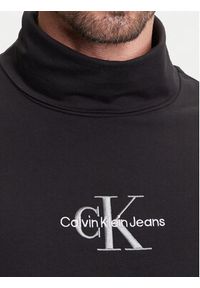 Calvin Klein Jeans Golf J30J321701 Czarny Slim Fit. Typ kołnierza: golf. Kolor: czarny. Materiał: bawełna #4