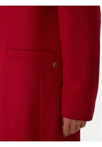 Hugo - HUGO Płaszcz wełniany Mojeni 50547691 Czerwony Relaxed Fit. Kolor: czerwony. Materiał: wełna #6