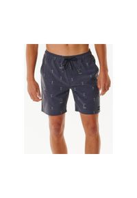 Spodenki surfingowe męskie Rip Curl Hula Breach Volley Czarny. Kolor: czarny