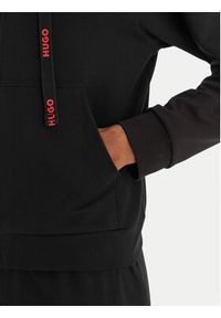 Hugo - HUGO Bluza 50556350 Czarny Regular Fit. Kolor: czarny. Materiał: syntetyk, bawełna #4