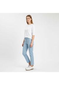 Półbuty damskie Rieker, skórzana cholewka z naturalnej skóry klasyczna niska forma z wiązaniem elastyczna lekka podeszwa wygodny model do codziennego. Okazja: na co dzień. Zapięcie: sznurówki. Kolor: biały. Materiał: skóra. Szerokość cholewki: normalna. Sezon: wiosna, lato. Styl: casual, klasyczny #8