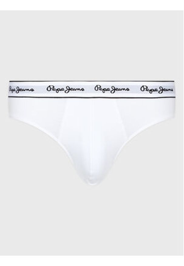 Pepe Jeans Komplet 3 par slipów Pepe Bf 3P PMU10970 Biały. Kolor: biały. Materiał: bawełna