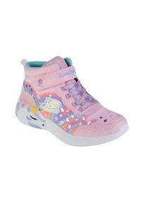 skechers - Buty do chodzenia dla dzieci Skechers Lighted Unicorn Dreams Magical. Wysokość cholewki: za kostkę. Zapięcie: rzepy. Kolor: różowy, wielokolorowy. Materiał: syntetyk, materiał. Szerokość cholewki: normalna. Model: Skechers Sport. Sport: turystyka piesza