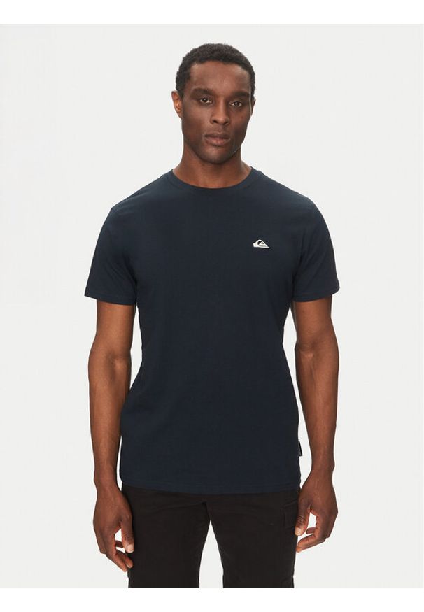 Quiksilver T-Shirt EQYZT07711 Granatowy Regular Fit. Kolor: niebieski. Materiał: bawełna